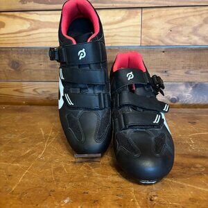 Peloton Black and Red Athletic Shoes